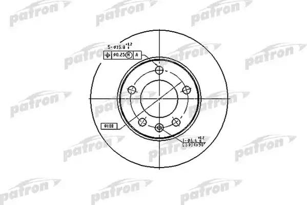 Диск тормозной PATRON pbd2805