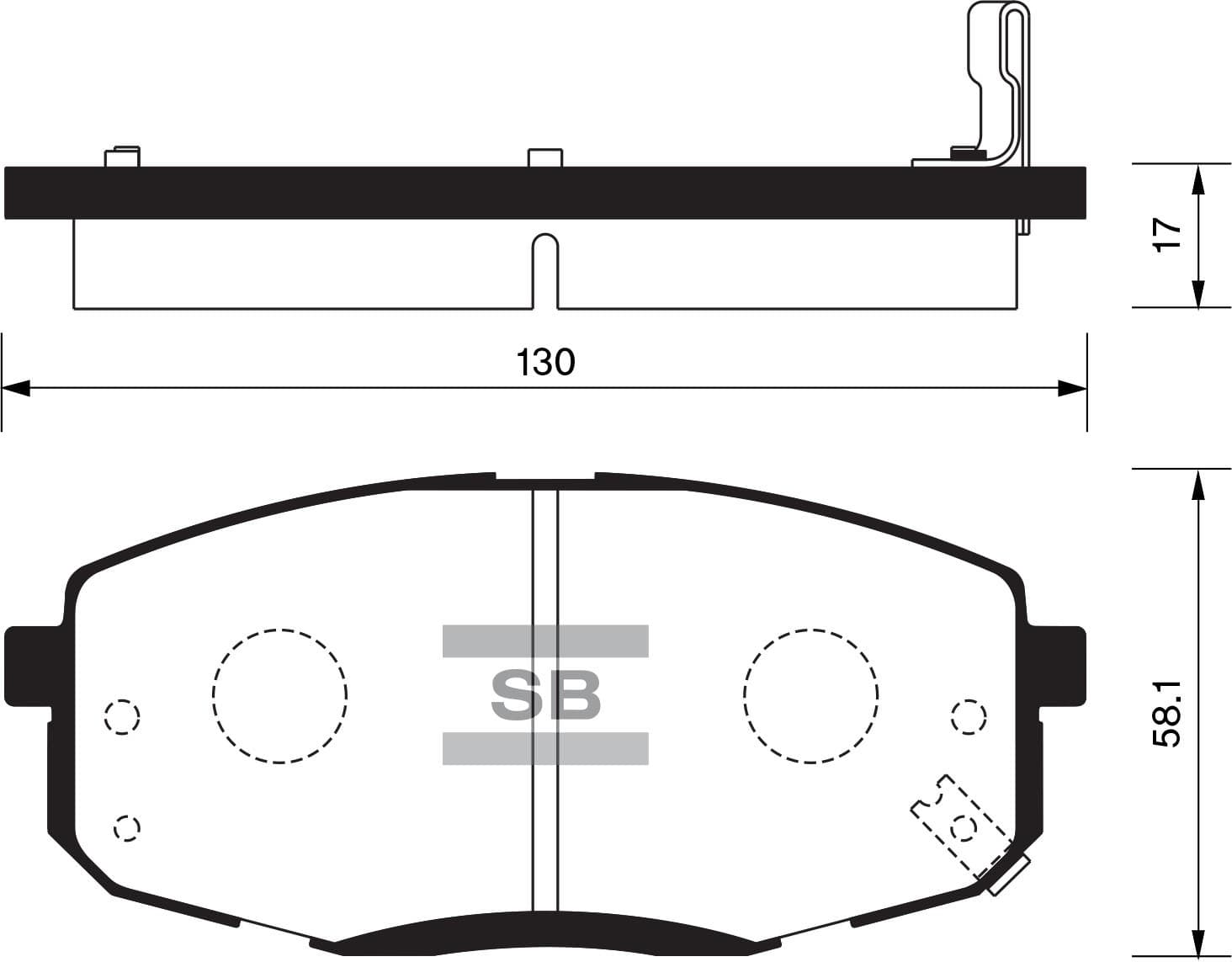 Колодки тормозные SANGSIN sp1240